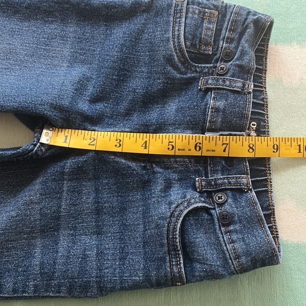 OshKosh B’gosh Blue Denim Jeans Elastic Back Waist 5T - Picture 8 of 10